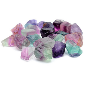 Natural Gemstone Spiritual Meditation Rainbow Fluorite Rough Rock Raw Real Crystals Healing Stone Bulk