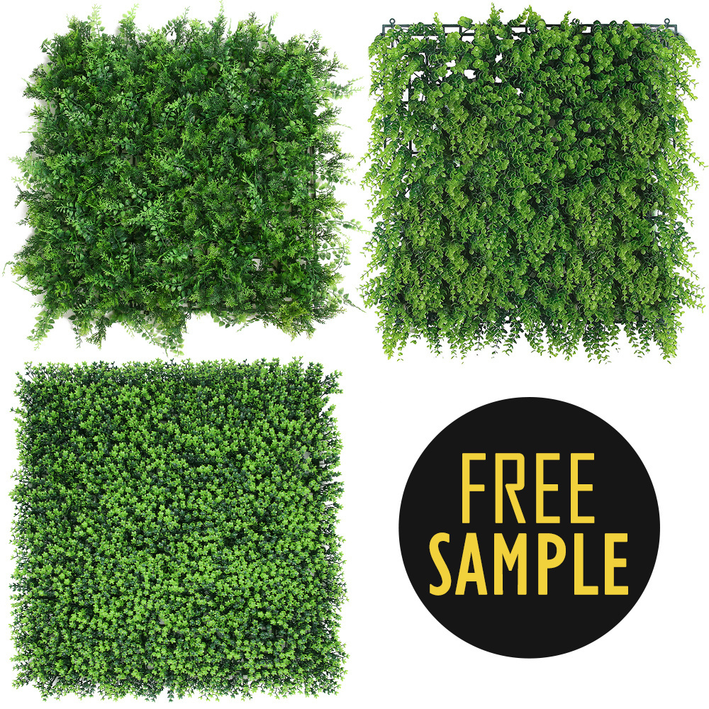 P41/48 /111 Garden Supplies Vertical Plant Panel Faux Boxwood Green Hedge Hanging Artificial Grass for Wall Decor