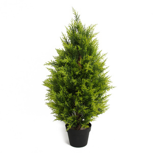 PZ-4-37/38/39 Outdoor Decorative Faux Cypress Topiary Boxwood Pine Artificial Cedar Tree