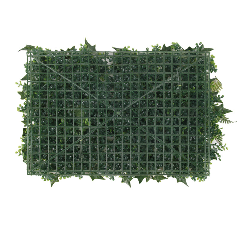 P28 Wholesale Garden Home Landscape Plastic Green Wall Panel Artificial Plant Hedge Boxwood Wall Decor