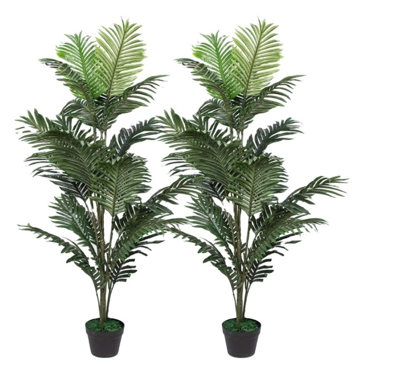 Artificial Hawaii palm tree bamboo bonsai Outdoor large artificial palm tree for decoration plant ficus trees