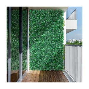 P4 Home Decor Hanging Boxwood Panel Grass Green Foliage Artificial Hedge Wall System Grass for Wall