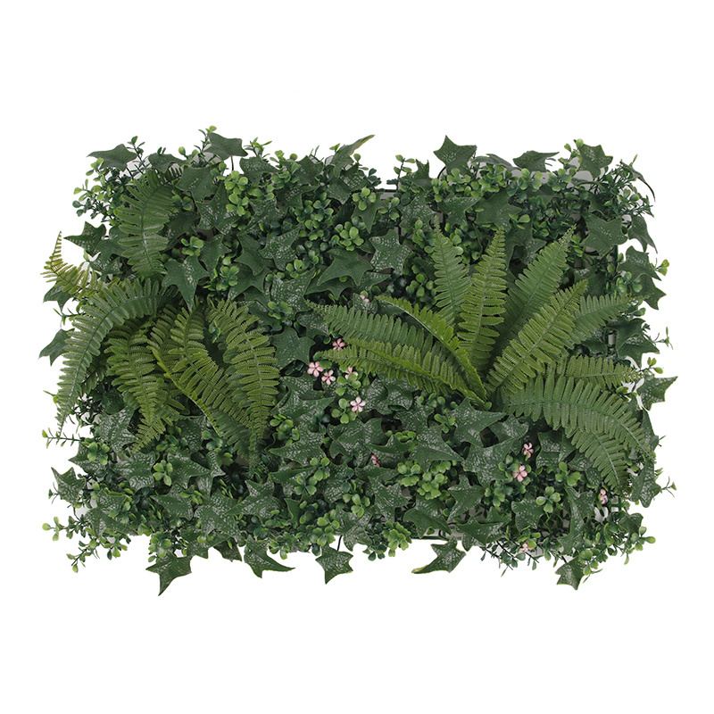 P28 Wholesale Garden Home Landscape Plastic Green Wall Panel Artificial Plant Hedge Boxwood Wall Decor