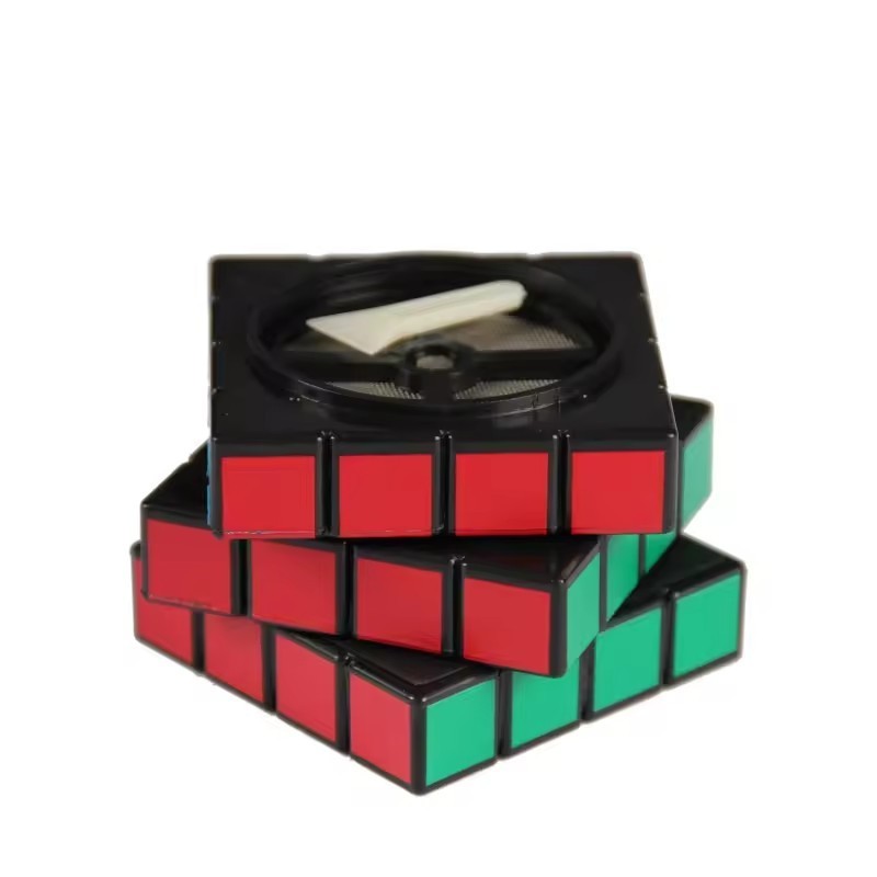 Factory Manual Plastic Zinc Alloy Herb Grinder 55mm 4 Layers Creative Shape Rubiks Cube Portable Tobacco Herbal Grinders