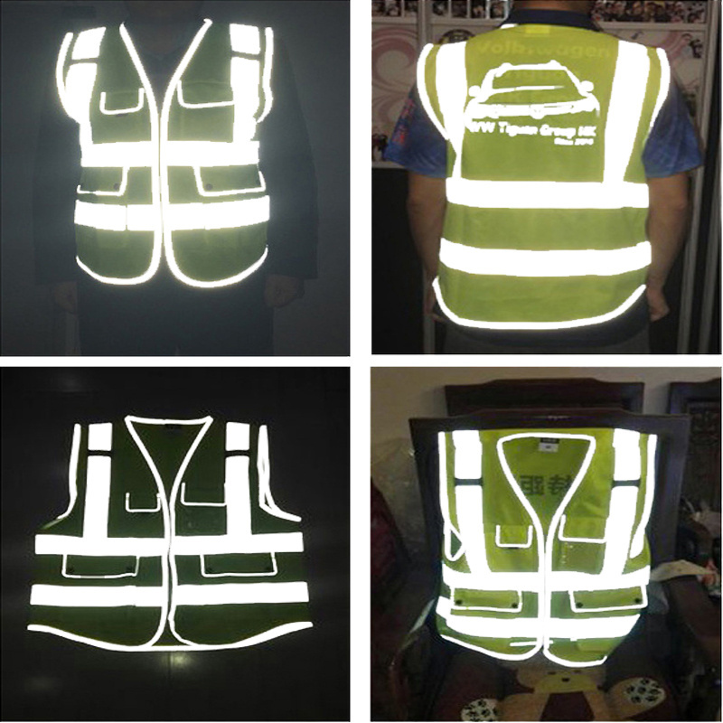 High Vis Jacket Reflective Safety Vest Construction Apparel Safety Clothing High Visibility Vest With Customized Logo