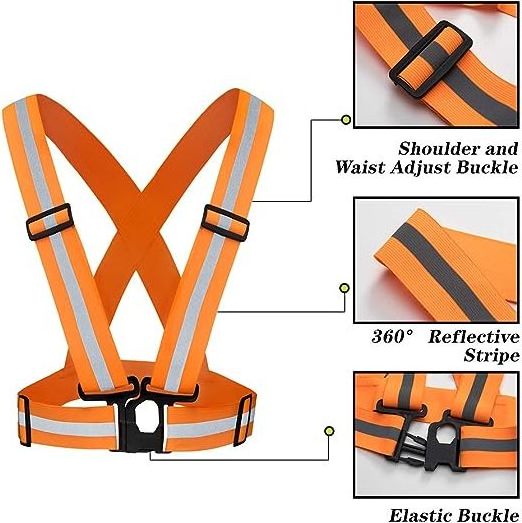 Reflective Vest Lightweight Safety Vest For Women Men Kids Adjustable Reflective Running Vest With 360 High Visibility