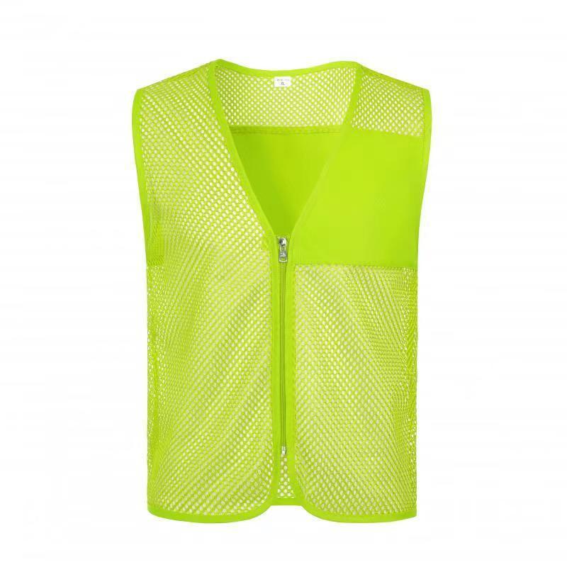 Custom Logo Mesh Wear Work Vest Roadway Volunteer Engineering High Visibility Fishing Hunting Construction Team Outdoor Vest