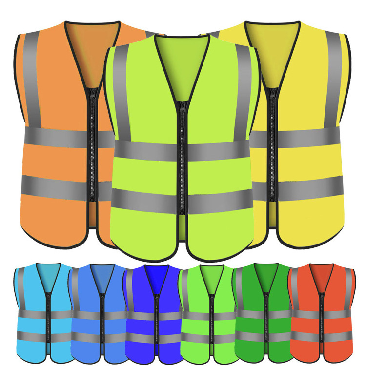 Wholesale custom print Reflective Clothing site construction reflective vests Reflective Safety Clothing