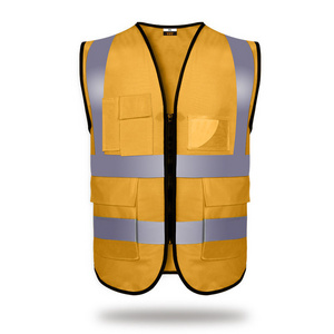 Reflective Safety Vest High Visibility Class II Mesh Vest for Women Men Meets ANSI Standards Construction Traffic Work with Logo