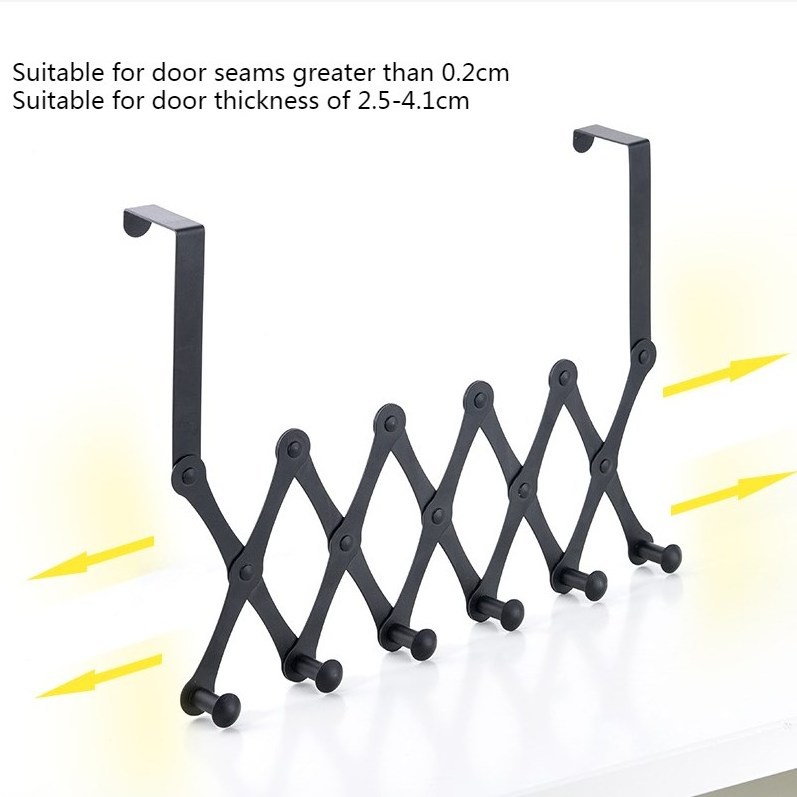 2022 Hot Selling X Shape Folding Expandable Hanger Wall-mounted Hook Mount Retractable Clothes Shelf Storage Rack