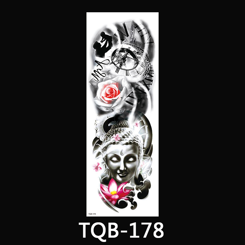 TQB161-200 Real 3D Wolf Face Design Temporary Tattoo Sticker Fierce Fake Tattoos Small Water transfer Body Art Wrist Custom