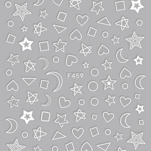 F459-461 Cheap Price Star Nail Art Decals 3D Manicure Applique Nail Stickers for Nail Decoration