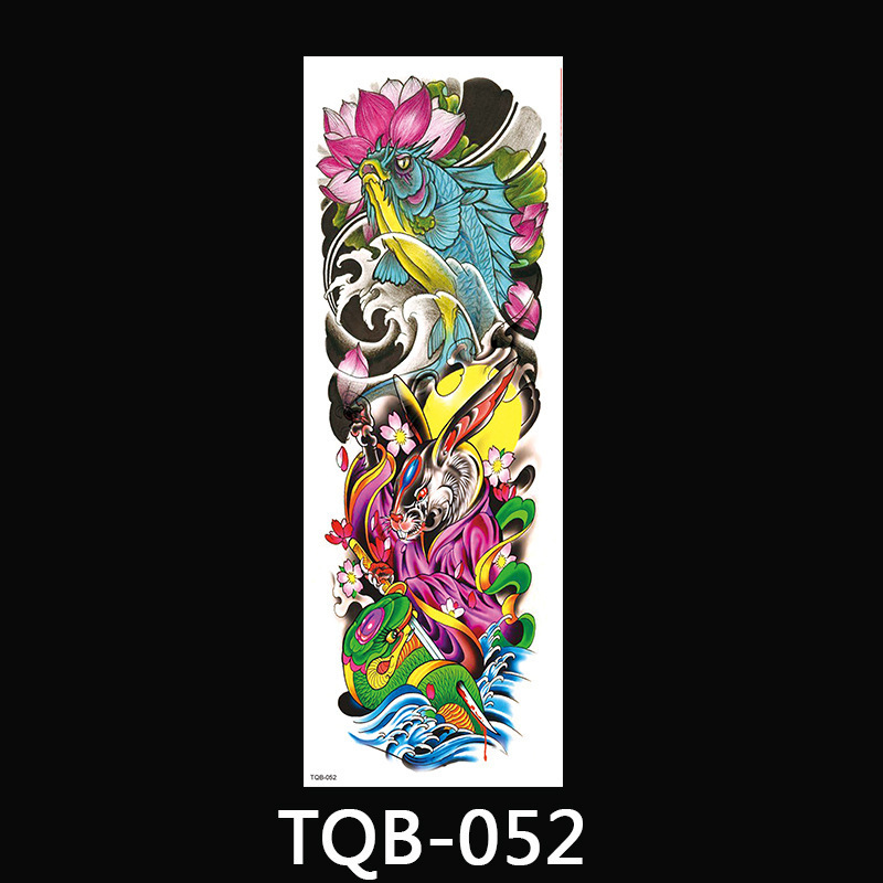 TQB041-080 Full Arm Large Size Waterproof Temporary Tattoo  Water transfer Sticker For Men Women