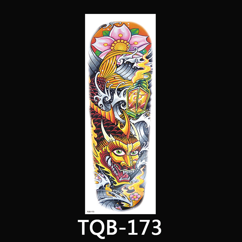 TQB161-200 Real 3D Wolf Face Design Temporary Tattoo Sticker Fierce Fake Tattoos Small Water transfer Body Art Wrist Custom