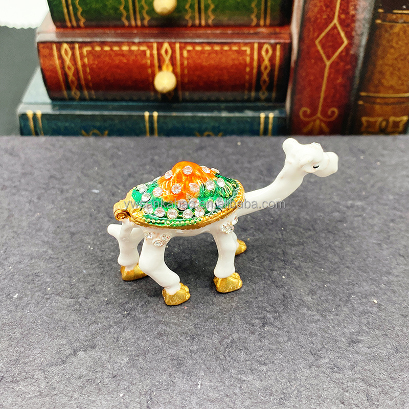 Volcanic Model Mini Camel Shape Metal Handicrafts Desktop Ornaments Jewelry Box