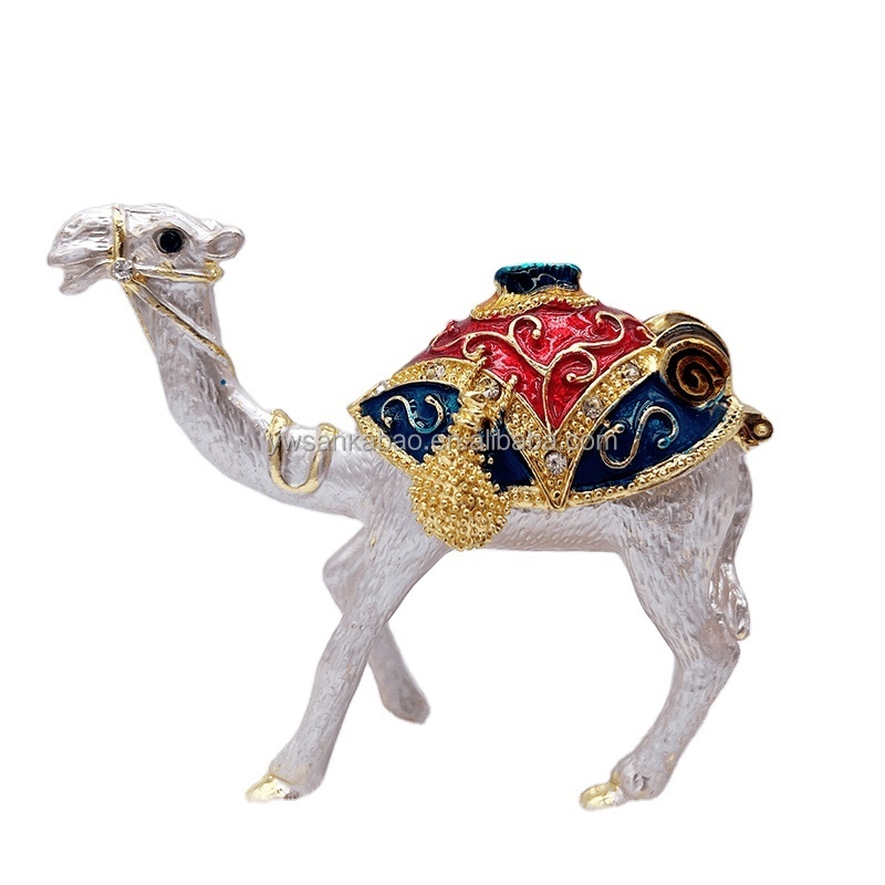 Trending products 2023 Camel Craft Gifts Hand Painted Trinket Box Home Decoration souvenirs gift