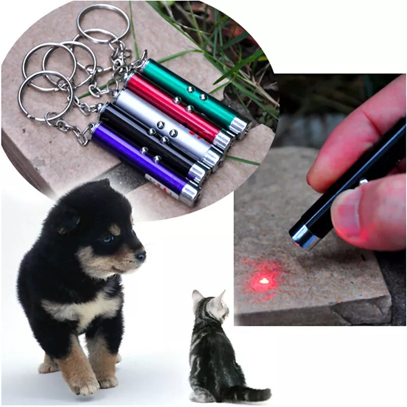 Laser Funny Cat Stick New Cool Red Laser Pointer Pen With White LED Light Children Play Cat Toy