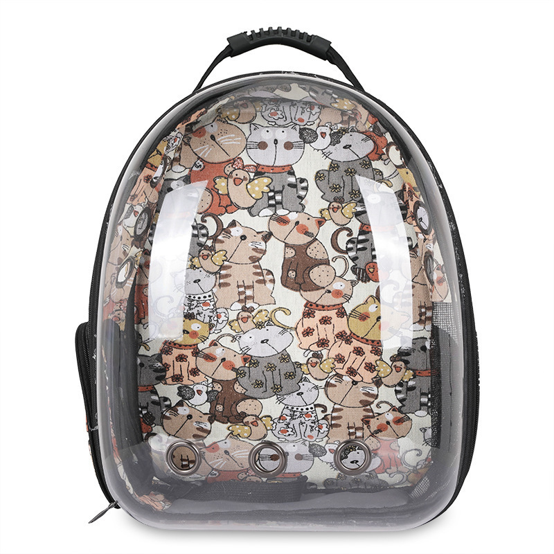 Wholesale portable Comfort Transparent Cat Capsule Pet Astronaut Backpack Carrier Bag for Small Animals