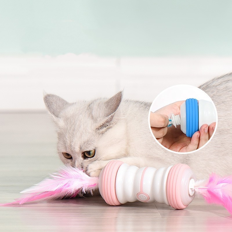 New Interaction Pet Electric Cat Toy Magic Wand Funny Cat Ball Car Automatic Rotation Funny Cat Gadgets