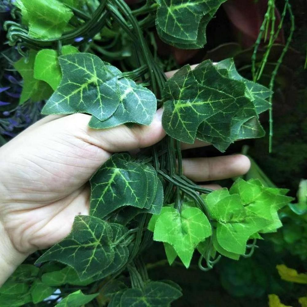 Artificial leaves Simulation creeper wall hanging rattan plastic sweet potato leaves 100 leaves