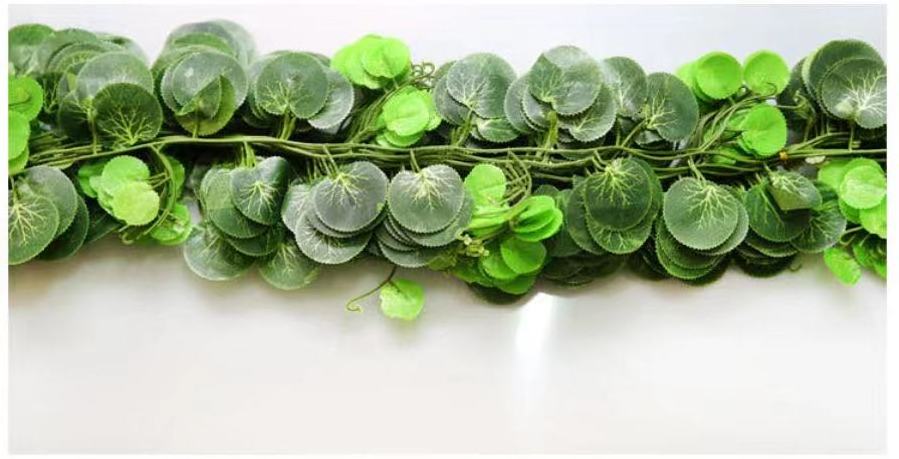 Artificial leaves Simulation creeper wall hanging rattan plastic sweet potato leaves 100 leaves