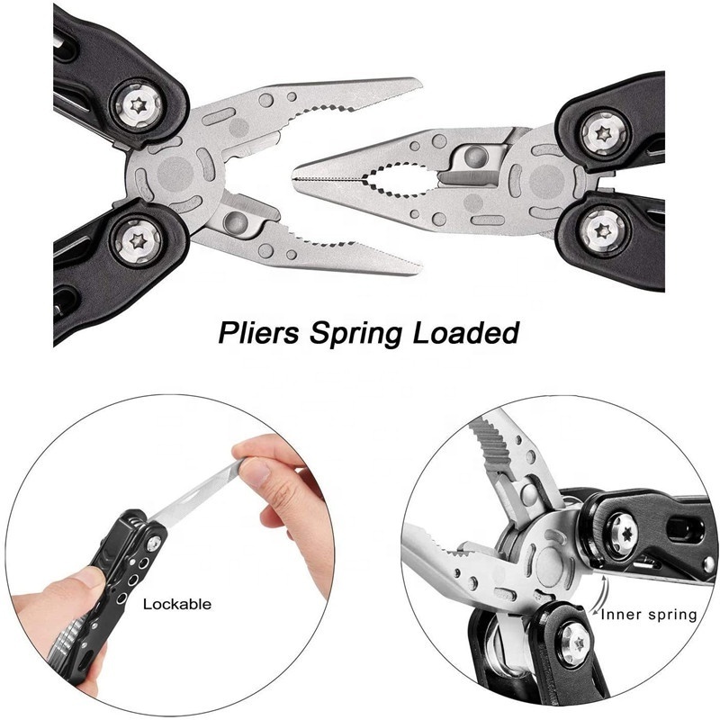 Stainless Steel Camping Portable Combination Outdoor Multi Tool Plier For Outdoor Survival Fishing