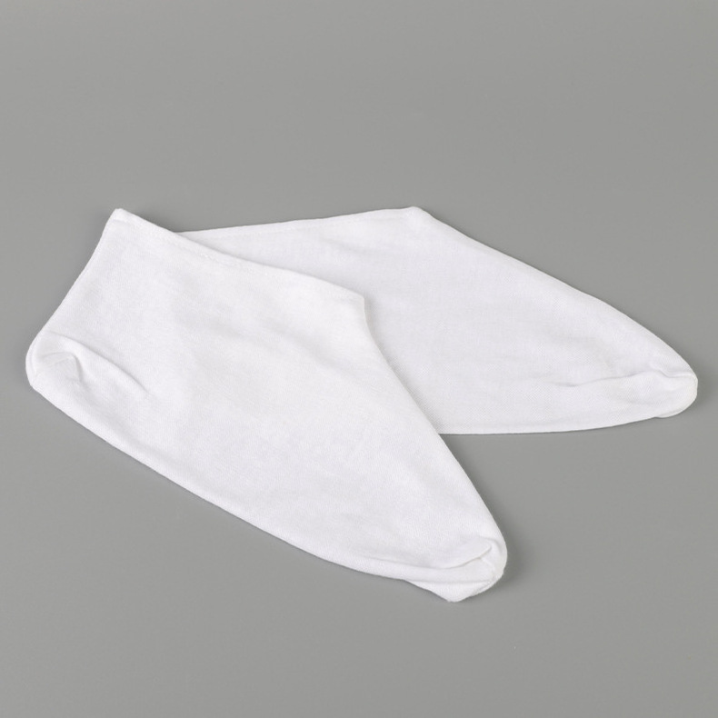 Cotton Moisturizing Socks Foot Cover Hand Glove with Elastic/White color