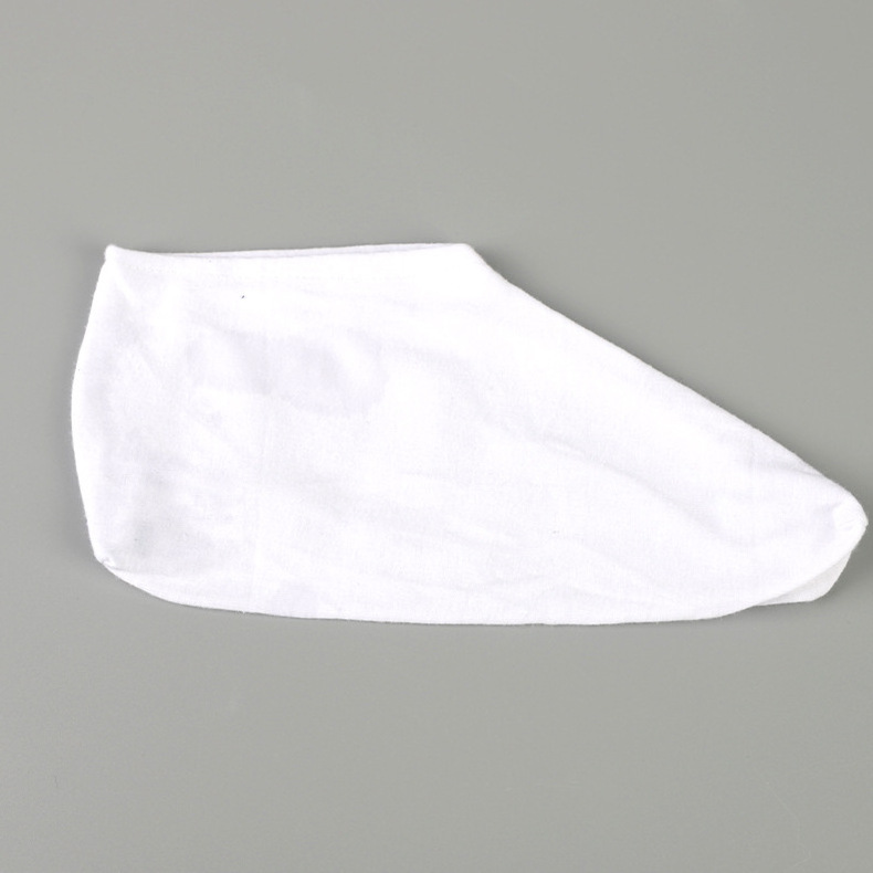 Cotton Moisturizing Socks Foot Cover Hand Glove with Elastic/White color