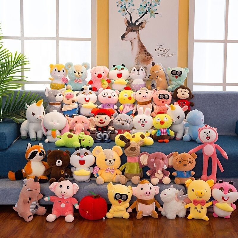 Factory 7-10cm Crane Machine Mini Plush Toy Vending Machine Doll claw Machine Plush stuffed Animal Toys With Keychains