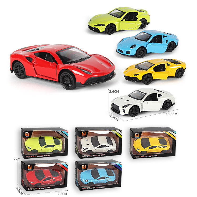 Kids Toys Diecast toy Vehicles Alloy Pull Back Mini Car Simulation Racing Models