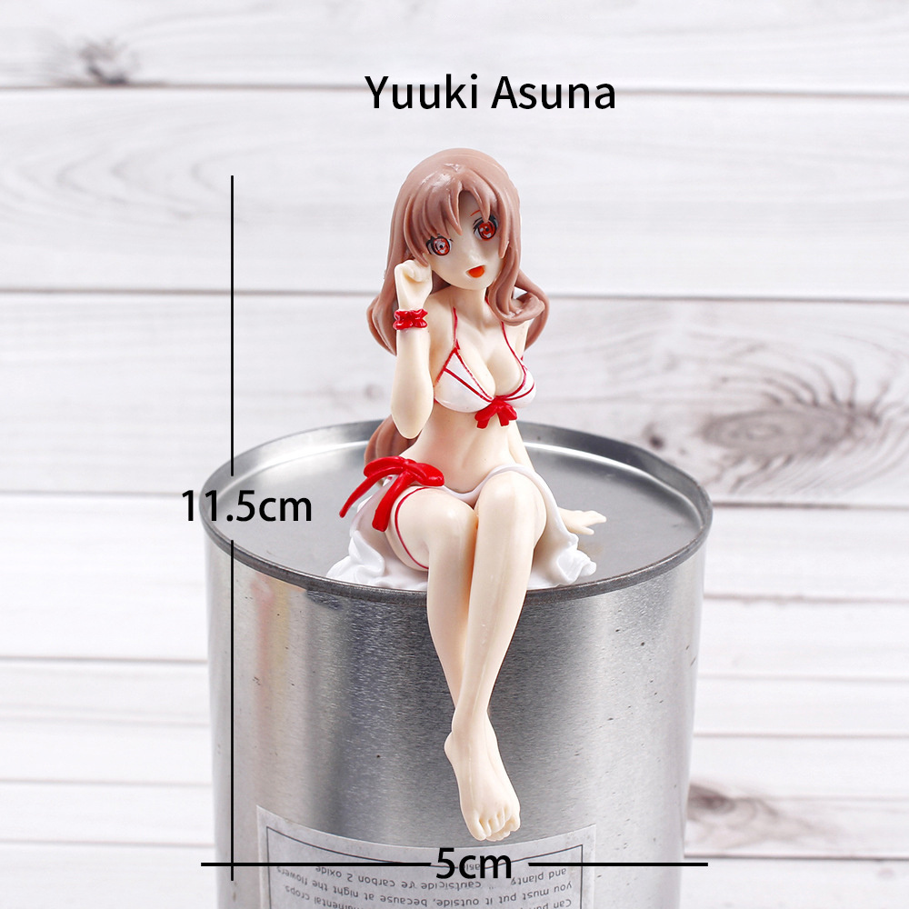 Sexy Girl Anime Figure Pvc Sword Art Online Collectible Doll Ornaments Yuuki Asuna Action Toys Figures