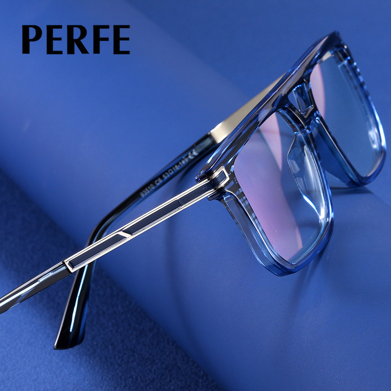 93510 cross-border foreign trade trendy glasses frame wholesale tr90 frame fashion universal anti-blue light male myopia glasses