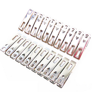 Wholesale Home & Garden Products Laundry Pegs Spring Clothes Clips Quality Stainless Steel Heart Clothes Pegs