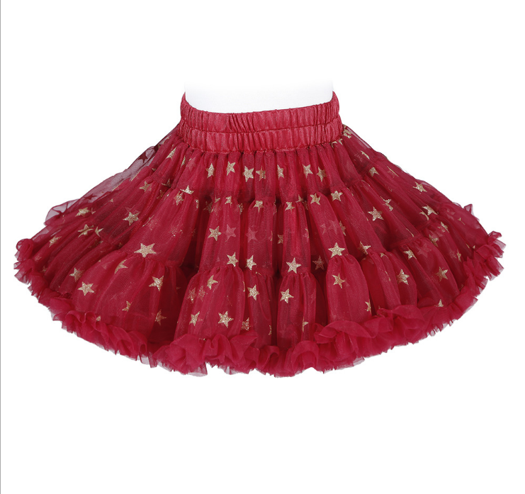 Tutu skirt New Princess skirt Children's Birthday Pettiskirt Girls' Yarn Skirt