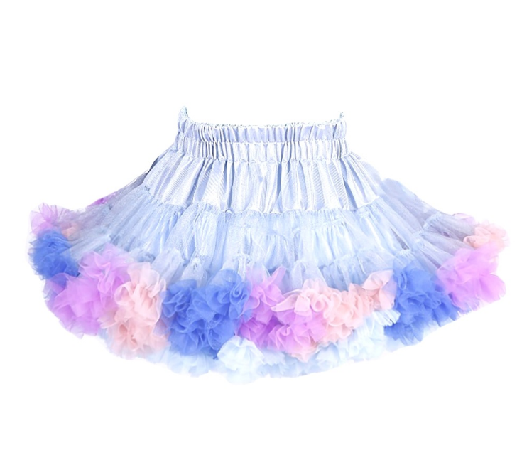 Tutu skirt New Princess skirt Children's Birthday Pettiskirt Girls' Yarn Skirt