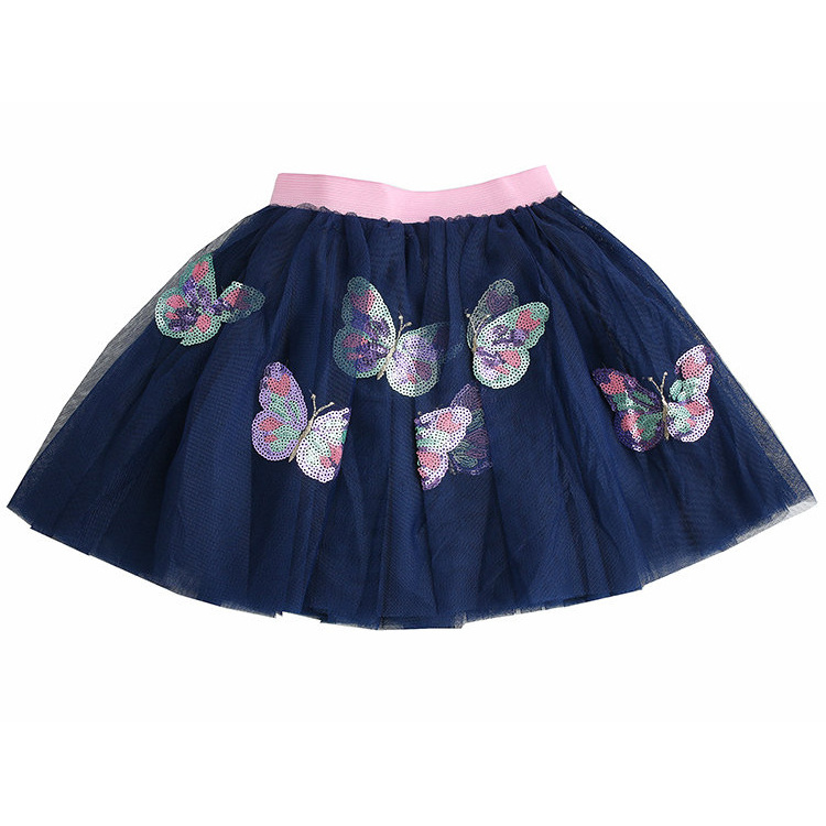 2022 New Arrival Kids Super Soft Tulle Skirt Children Valentine's Day Butterfly TUTU