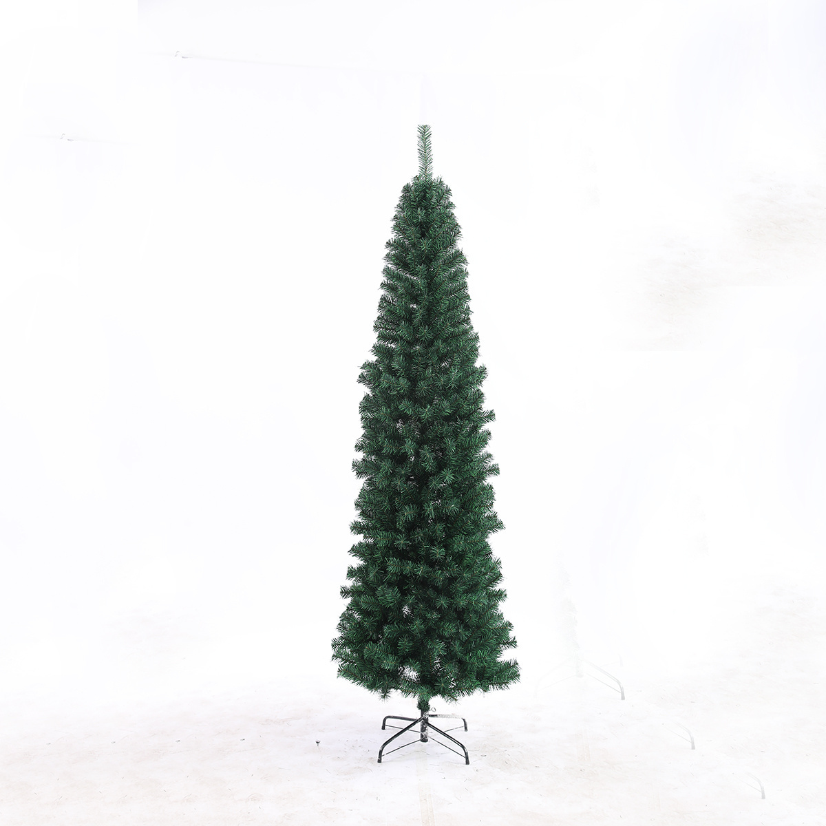 7.5ft Silver Tinsel Artificial Christmas Tree Bling Christmas Pencil Tree for holiday decoration