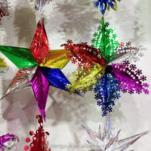 Foil Hanging Decoration Star Tinsels