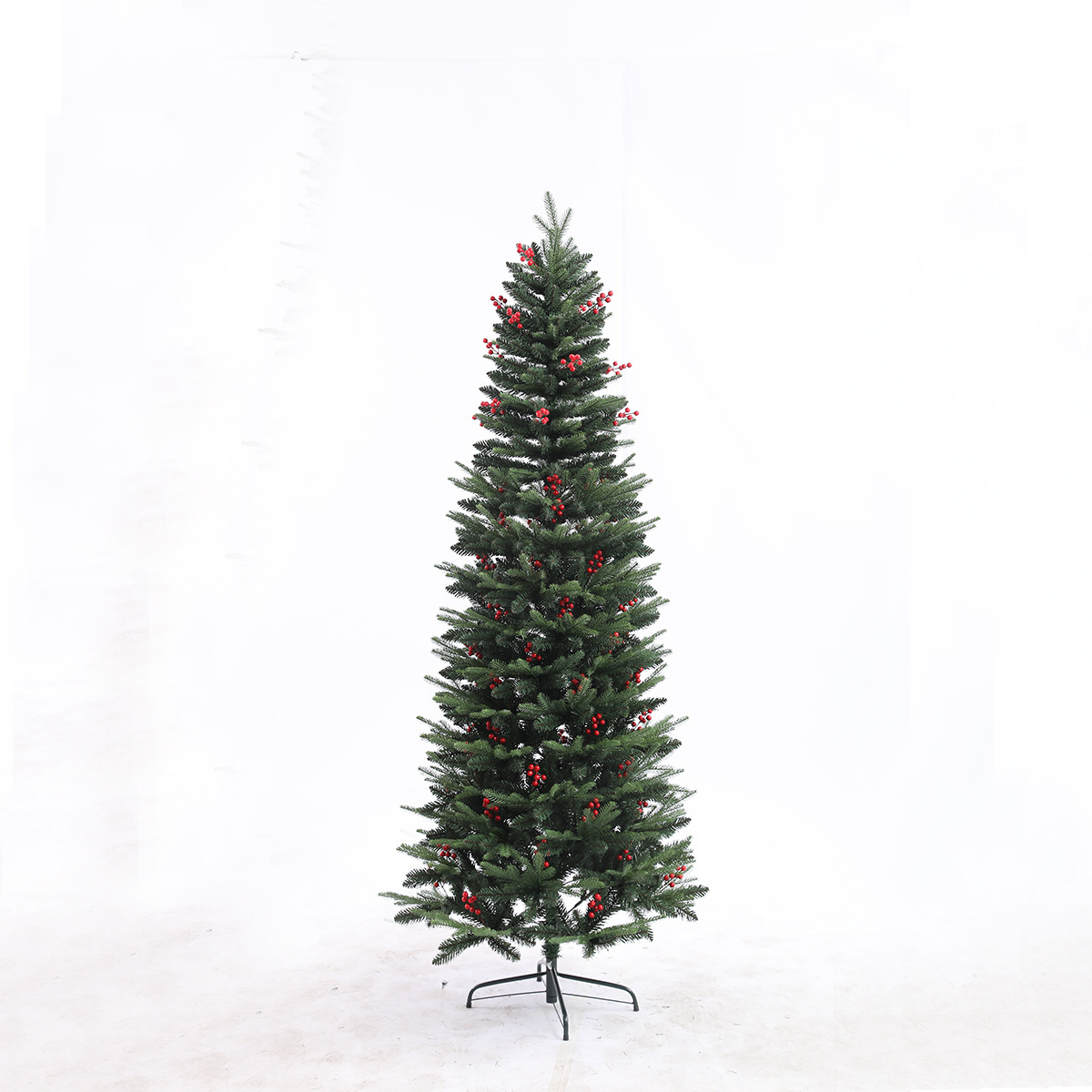 7.5ft Silver Tinsel Artificial Christmas Tree Bling Christmas Pencil Tree for holiday decoration