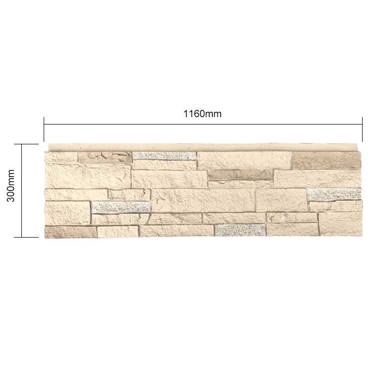 Manufacturer Low Price Faux Stone Veneer Panel Faux Stone Wall Pu Cladding Exterior Pu Stone Panel