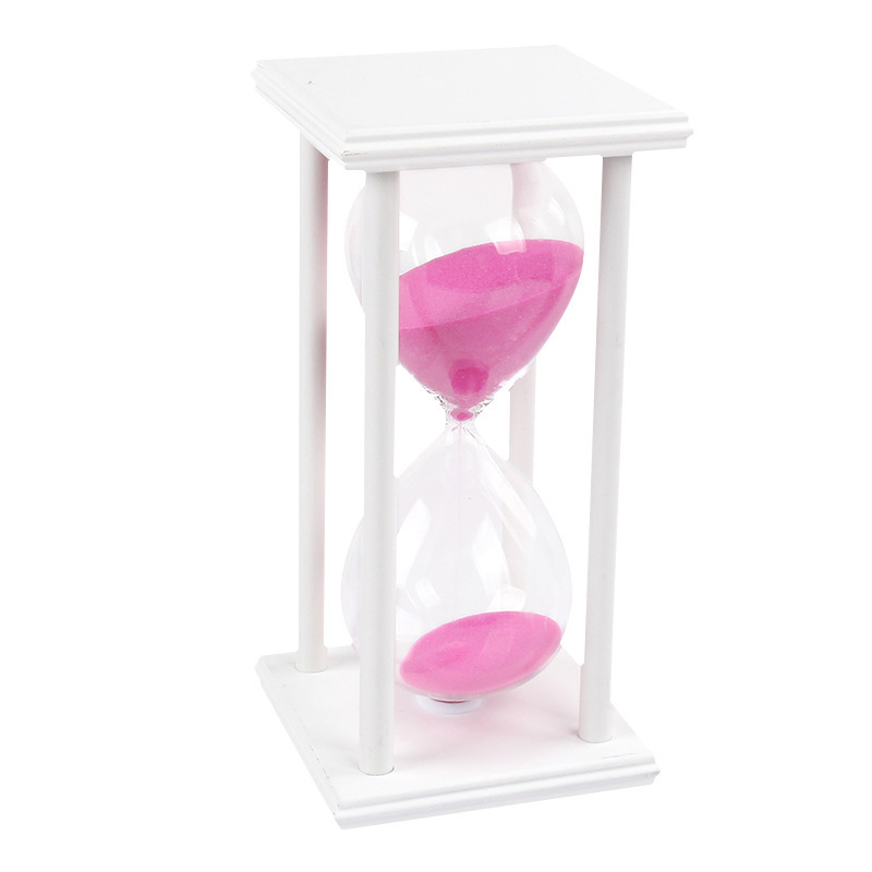 Customized Logo Sand Time Management 45 60 Min Wood Hour Glass 1 Hour Sand Timer