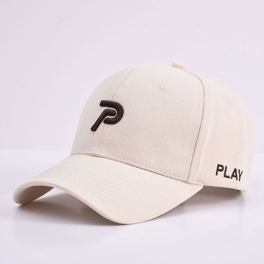 New Fashion P Soft Top Sports Cap Unisex Customized Logo Black Baseball Cap Casual Cotton Caps