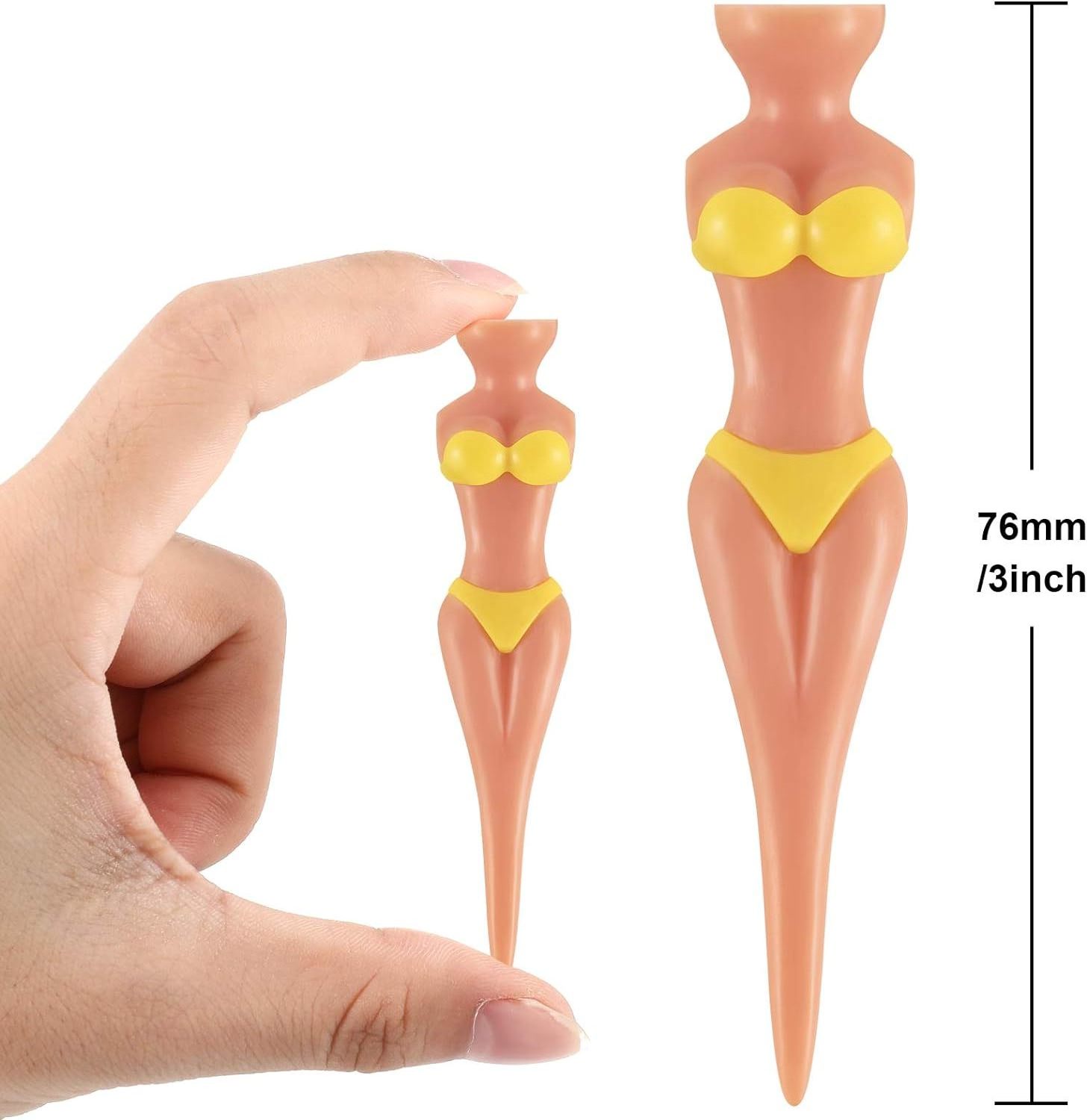 Funny Golf Tees Lady Girl Golf Tees 76 mm 3 Inch Plastic Pin Up Home Women Golf Training Accessories