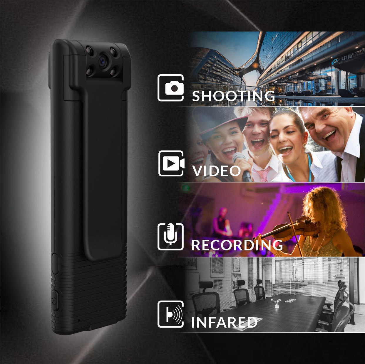 2021 hot selling  office video recording pen 2MP resolution night vision HD meeting pen camera