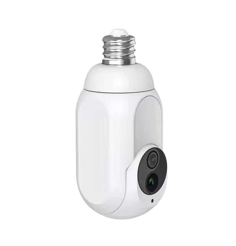 Easy and fast installation  motion detection  humanoid tracking   E27  screw  wireless  bulb security camera