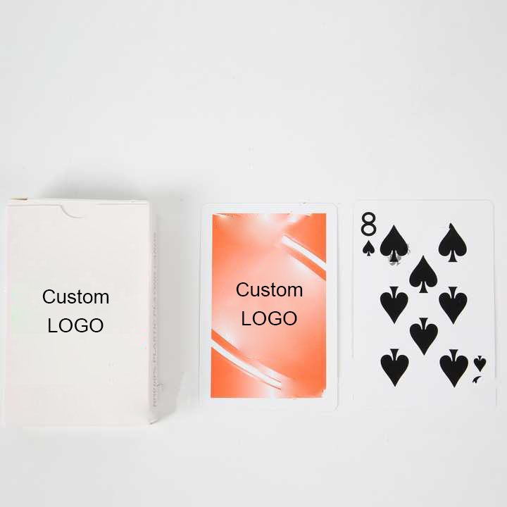 Custom Logo Professional Production Durable Recyclable Waterproof Poker Cards Plastic Playing Card