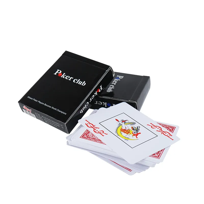 Wholesale Price 6.3*8.8cm Blue & Red Color Pvc Waterproof Plastic Playing Card