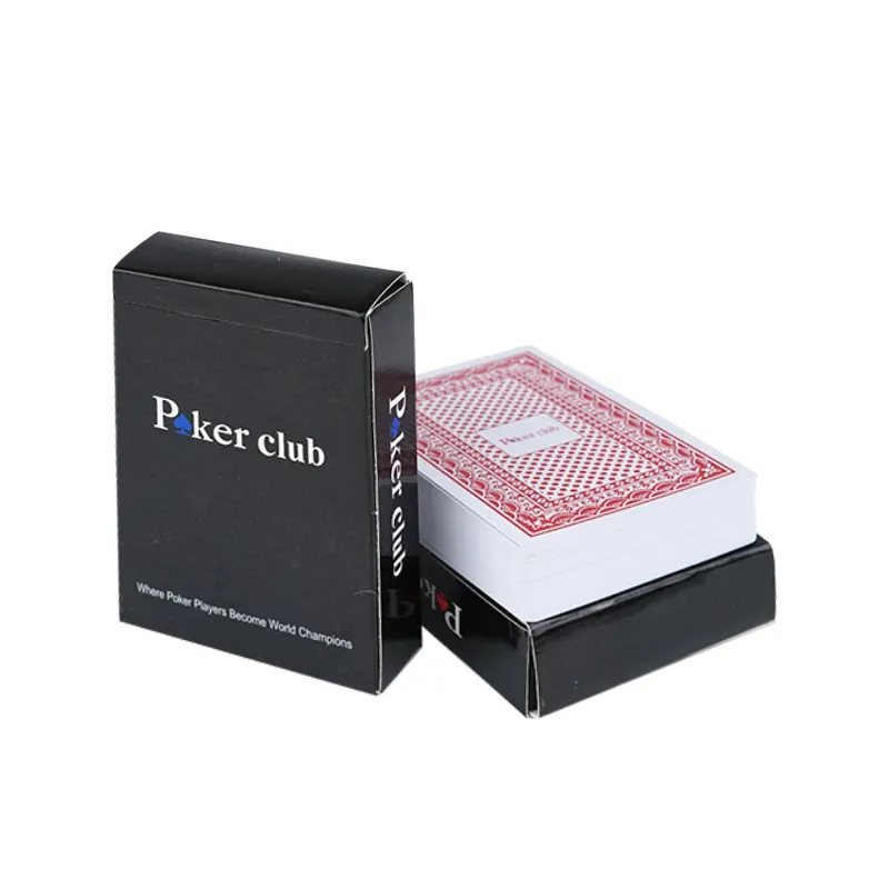 Wholesale Price 6.3*8.8cm Blue & Red Color Pvc Waterproof Plastic Playing Card