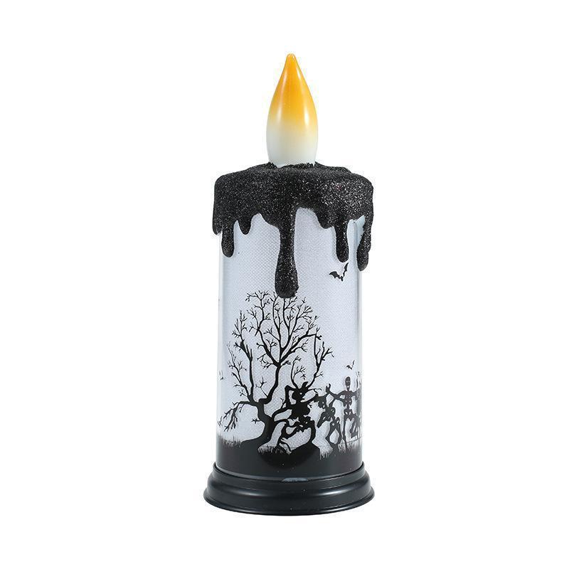 Halloween Celebration Parties Candles Lighted Lamp Battery Operated Spooky Candles Flameless LED Candles light