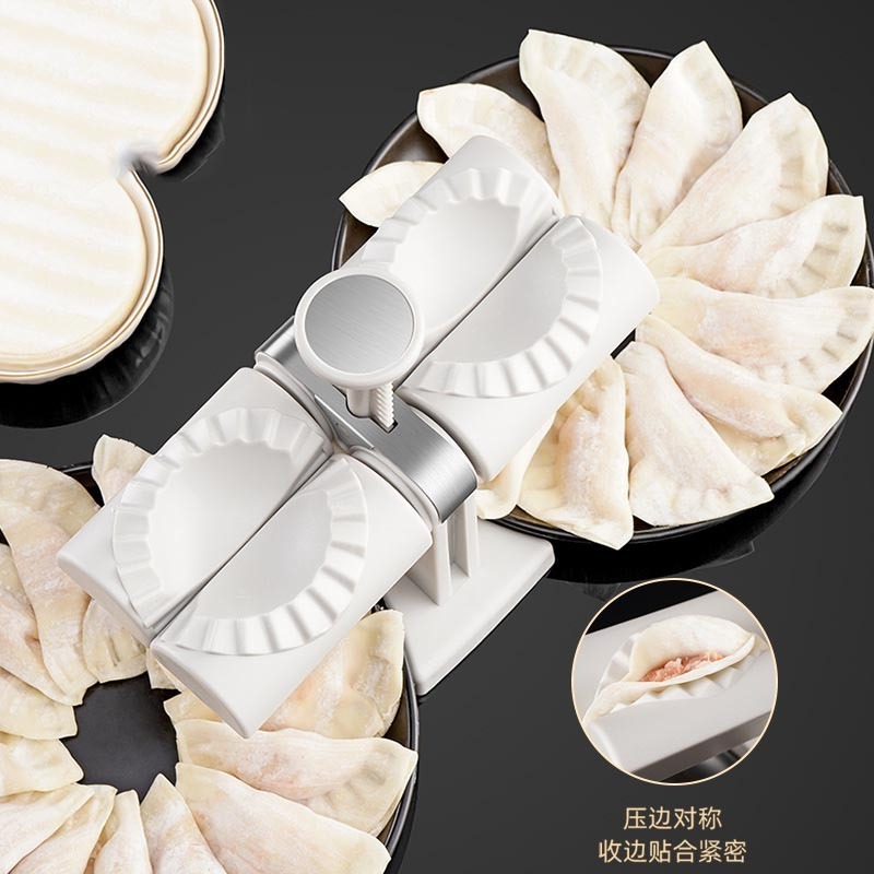 Custom logo Automatic Electric Dumpling Maker Machine Make Dumplings Empanadas Quickly Household Dumpling Maker Press